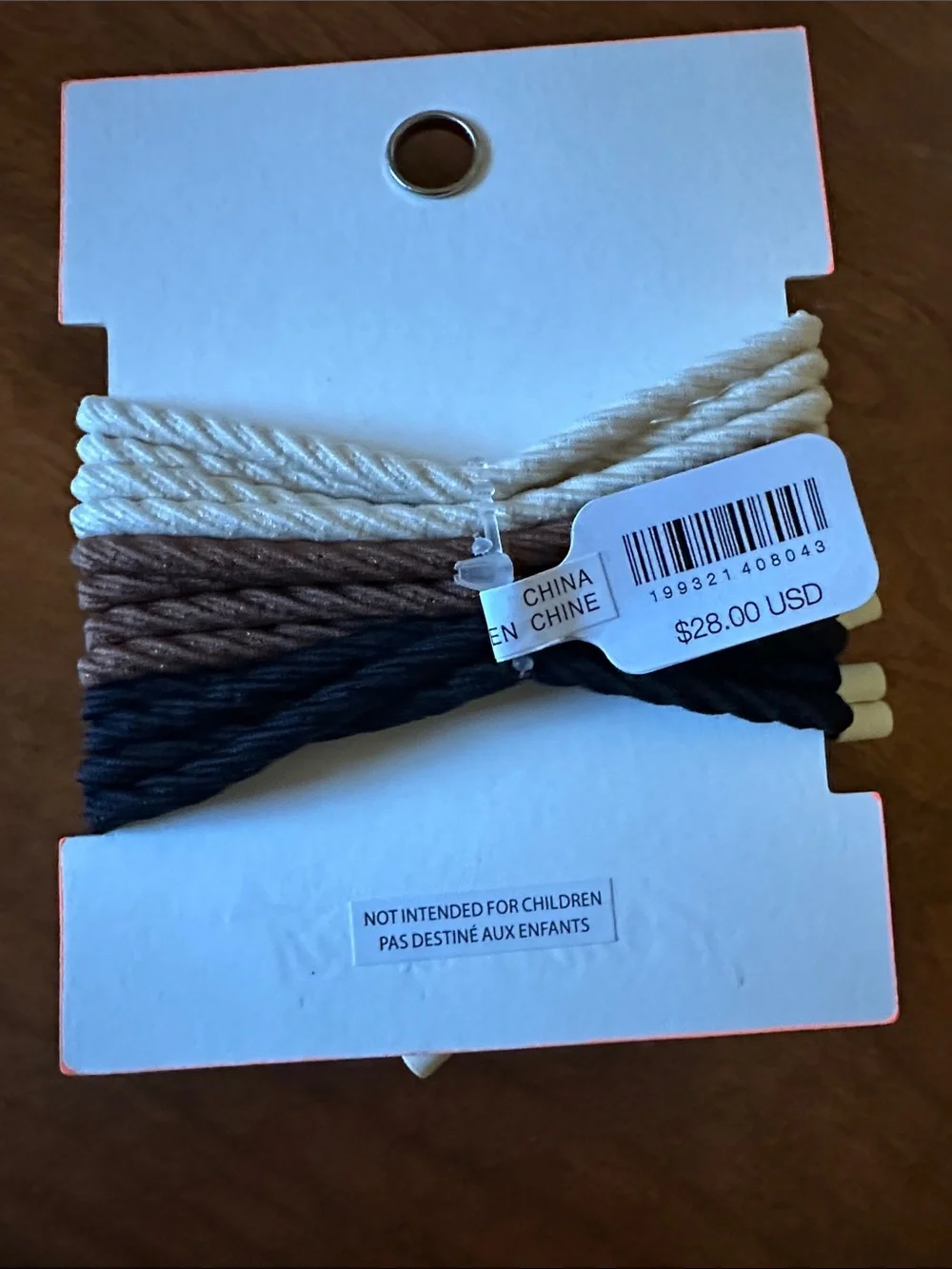 Free People Six Hitter Neutral 6 piece Hair Tie Set NWT